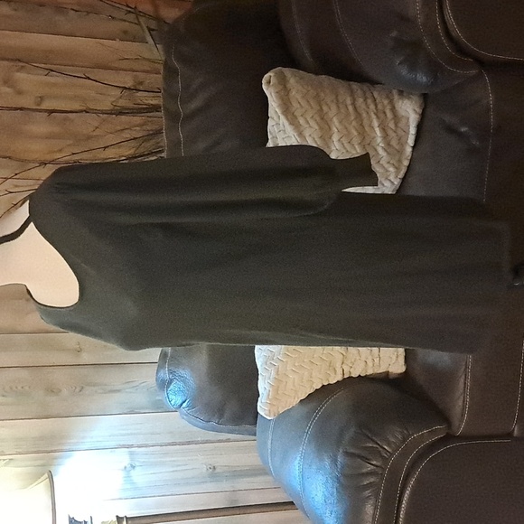 Max Studio Charcoal Professional Sweater Dress Career Office Business Preowned - Picture 3 of 8